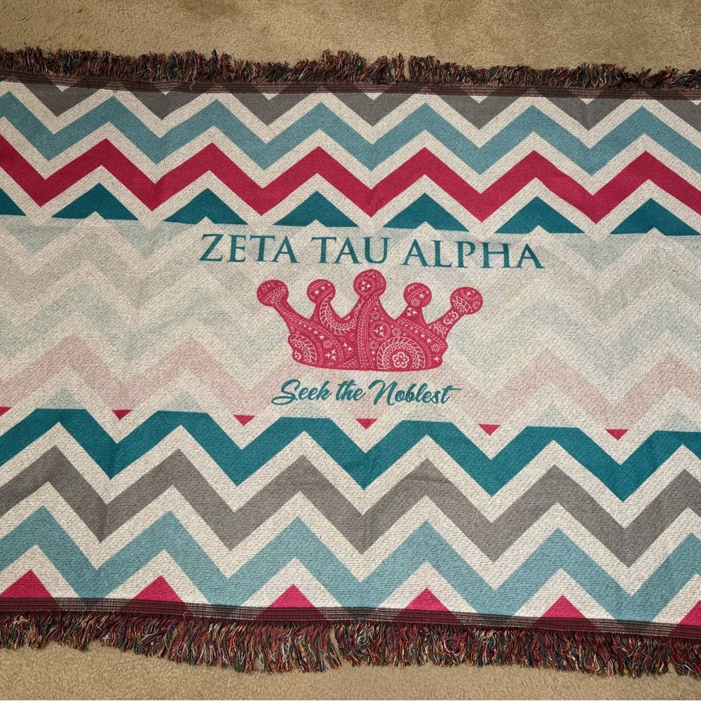 Zeta Tau Alpha Throw Blanket